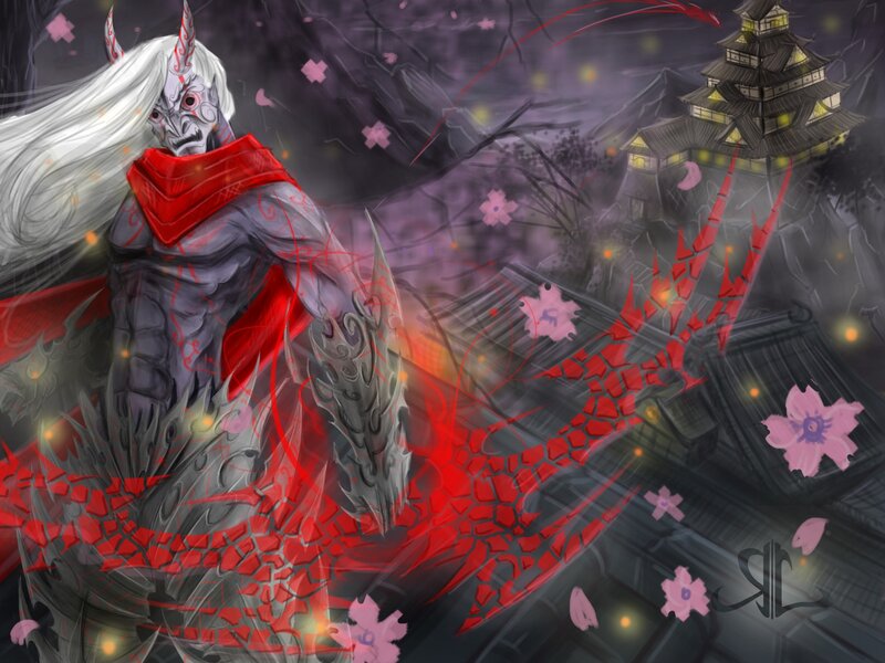 White-haired Demon Warrior
