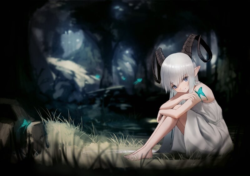 White-haired Elf Girl