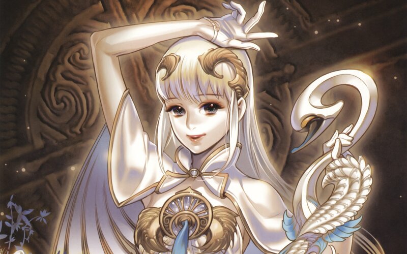 white-haired fantasy character