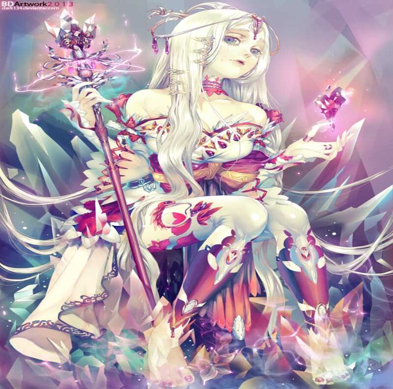 White-haired Female Mage