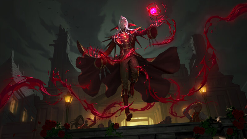 White-haired Figure in Red Cloak
