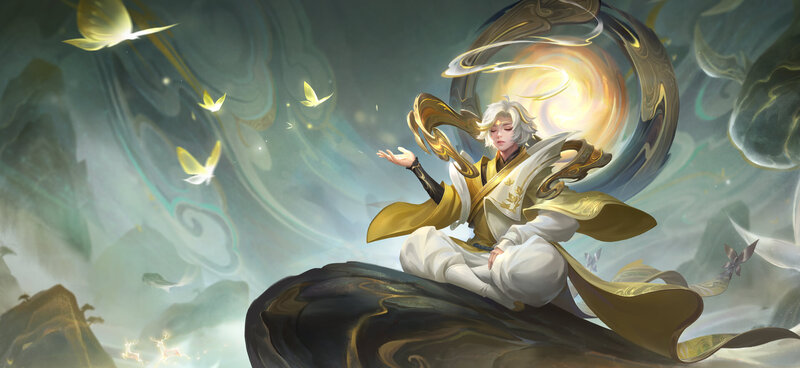 White-haired Figure Meditating