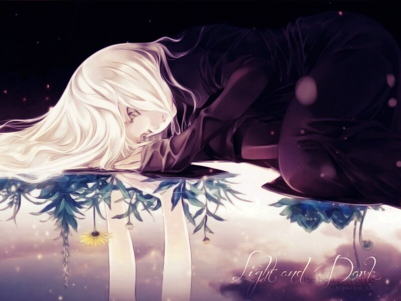 White-haired Figure Sleeping