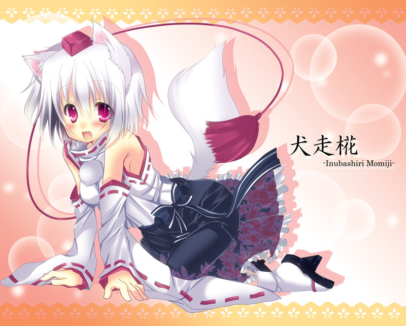 White-haired Fox Girl — Pink
