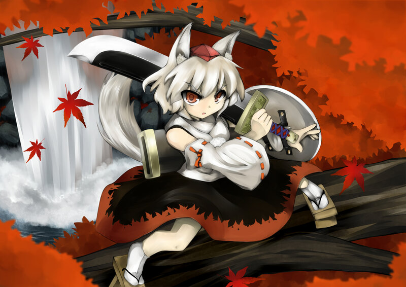 White-haired Fox Girl — Red