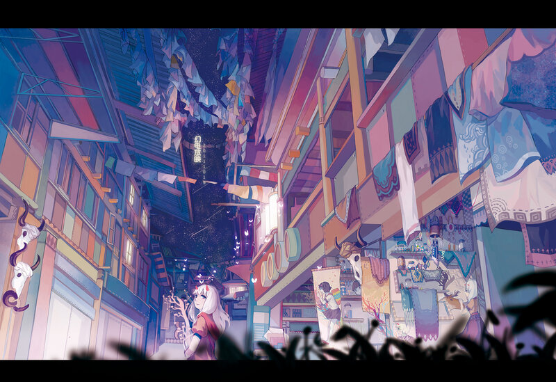 White-haired Girl in Alley