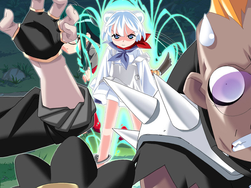 White-haired Girl in Combat