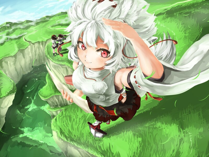 White-haired Girl in Field