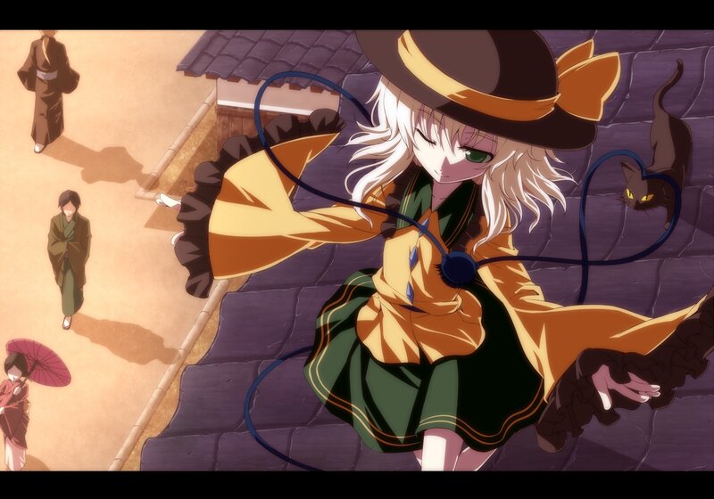White-haired Girl in Hat