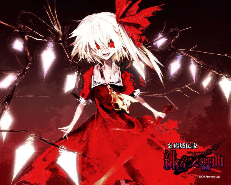 White-haired Girl in Red Dress — Dramatic