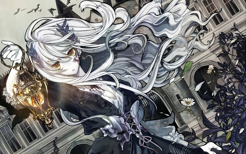 White-haired Girl with Lantern