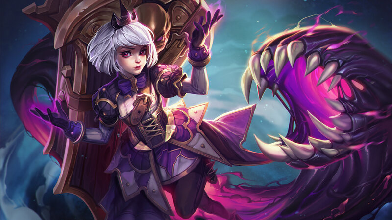 White-haired Girl with Monster