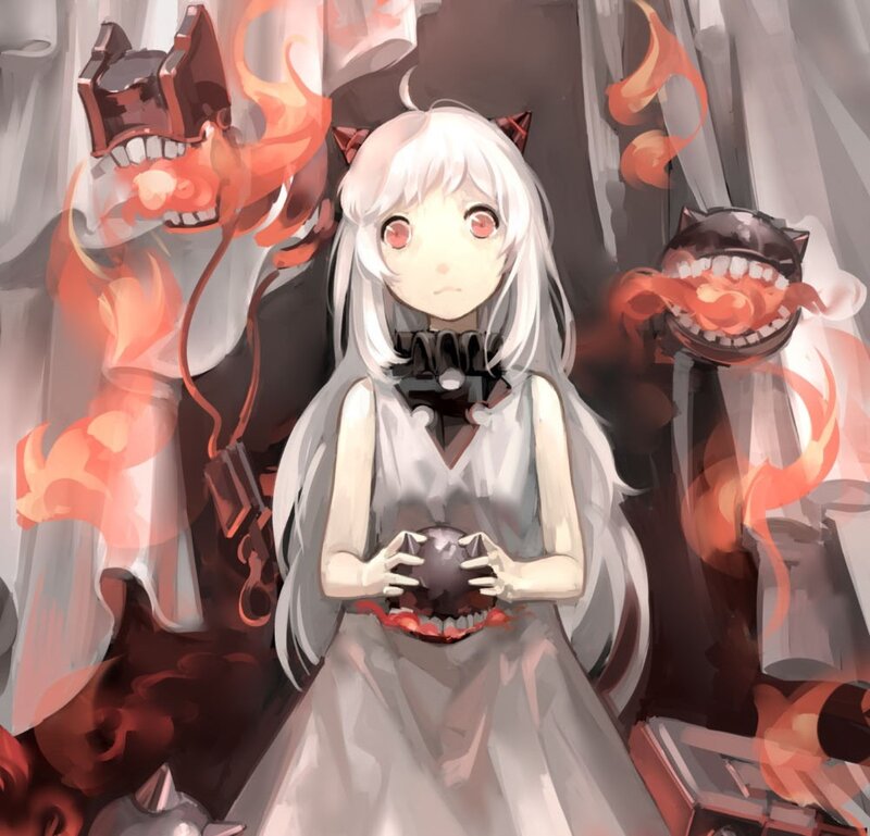 White-haired Girl with Monsters — Gray