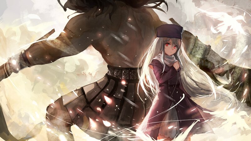 White-haired Girl with Red Eyes — White