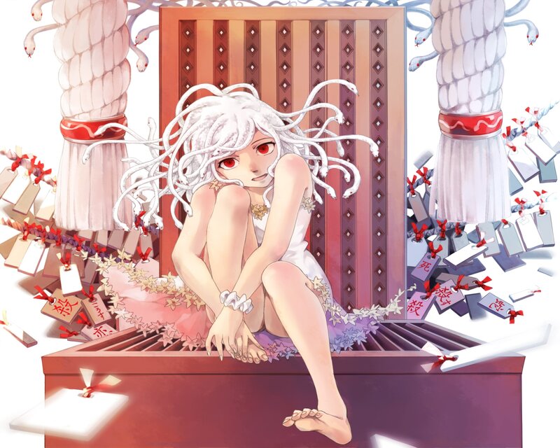 White-haired Girl with Snakes