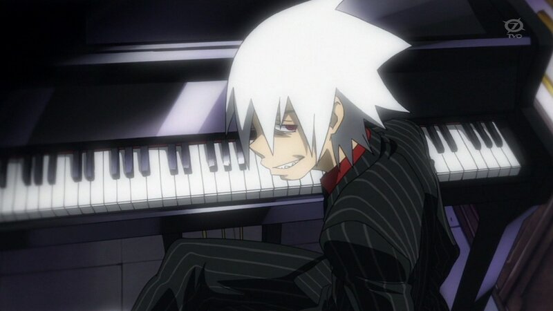 White-haired Man at Piano