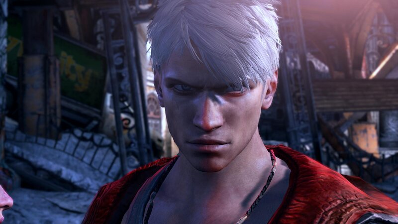 White-haired Man in Red Cloak