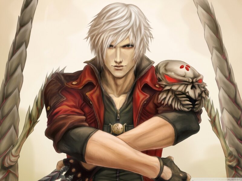 White-haired Man with Skull Arm