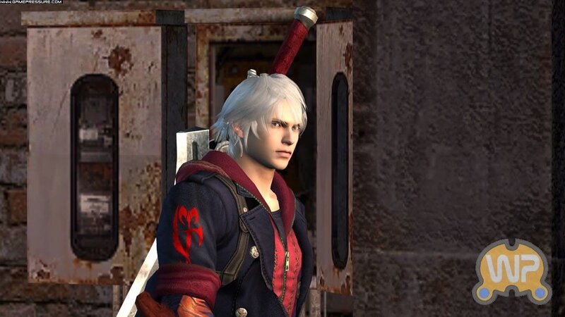 White-haired Man with Sword — Gray, Serious