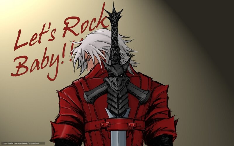 White-haired Man with Sword — Red, Dramatic, Manga, Skull