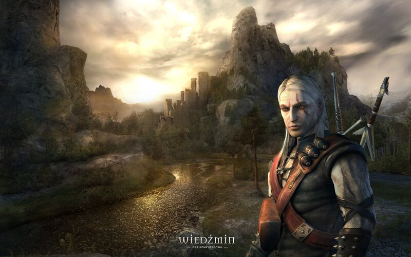 White-haired Man with Swords — Gray