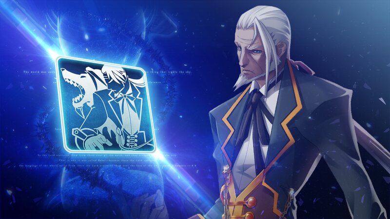 White-haired Man with Wolf Emblem