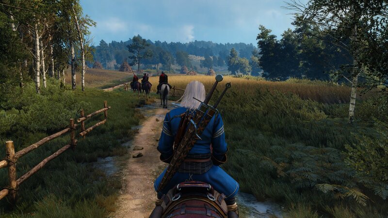 White-haired Person on Horse