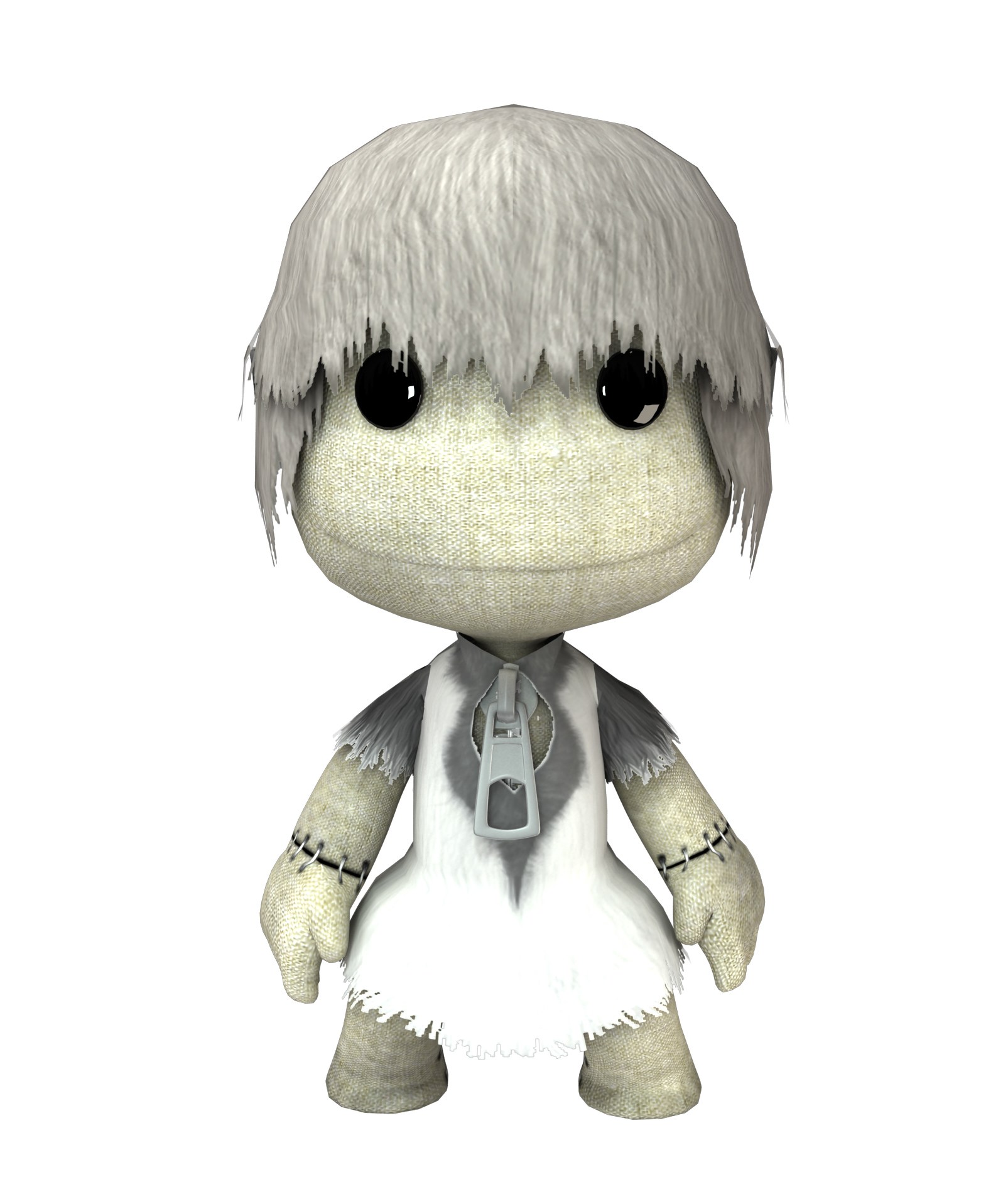 white-haired stuffed character