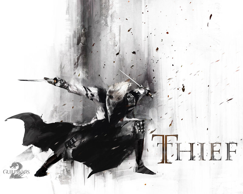 White-haired Thief in Combat
