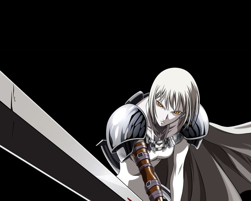 White-haired Warrior — Black, Dramatic, Manga
