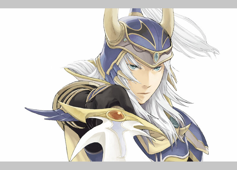 White-haired Warrior — Blue