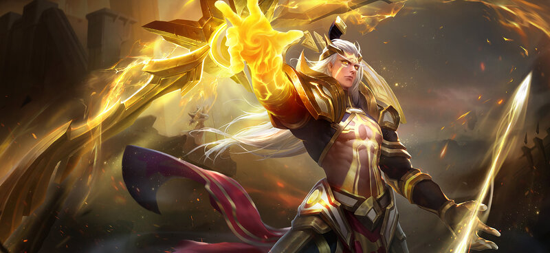 White-haired Warrior — Gold