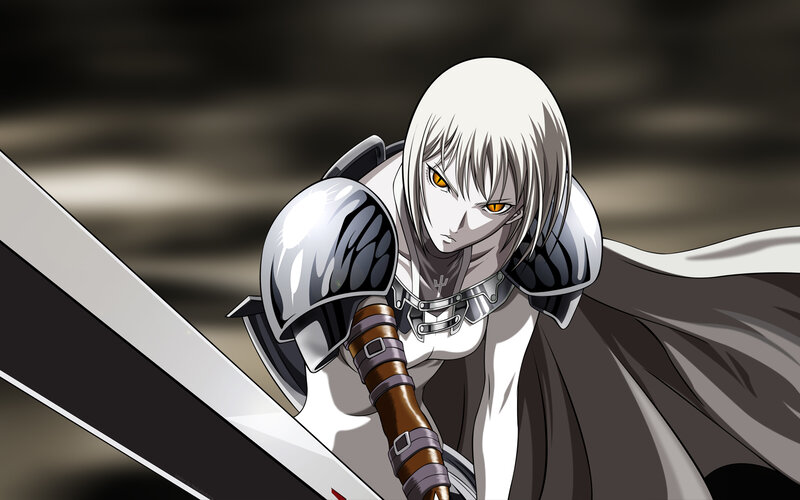 White-haired Warrior — Gray, Dramatic, Anime, Sword