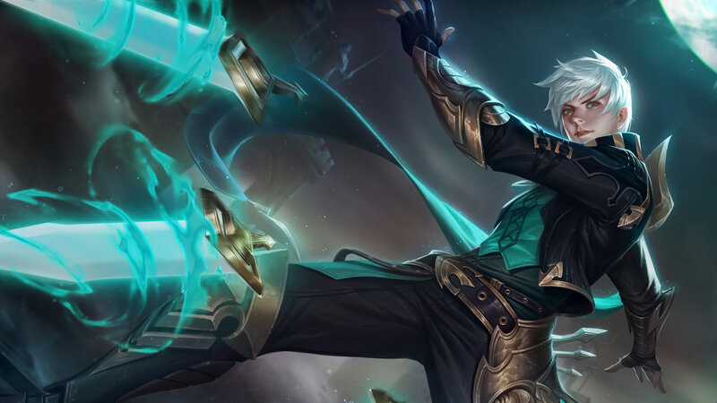 White-haired Warrior in Action