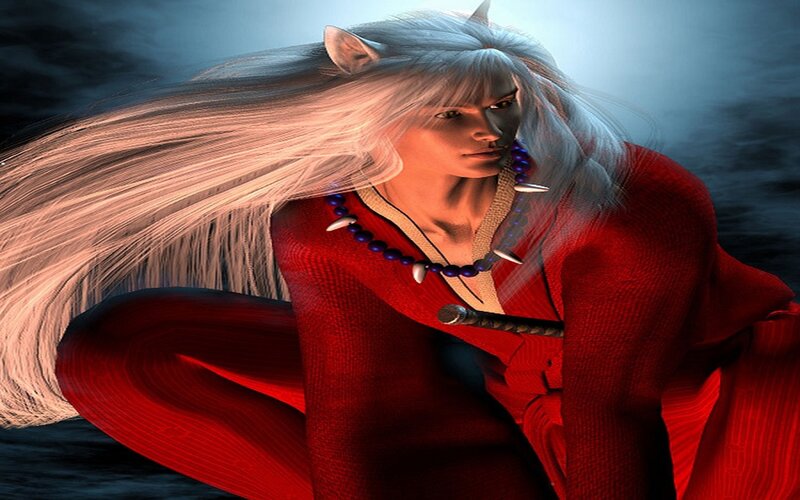 White-haired Warrior — Red