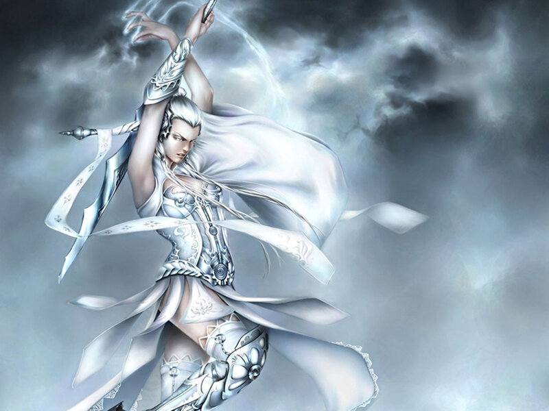 White-haired Warrior — White
