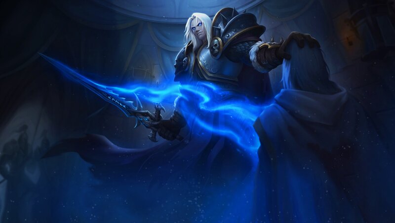 White-haired Warrior with Sword — Blue, Dramatic, Night, Digital Art, Armor