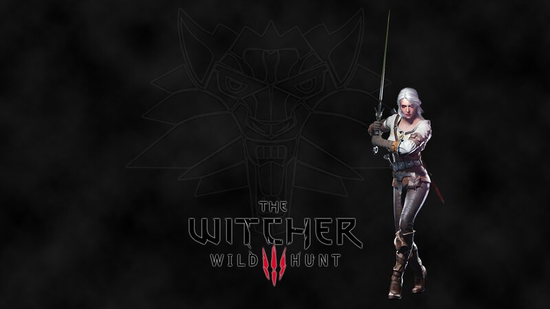 White-haired Warrior Woman — Black, Dark
