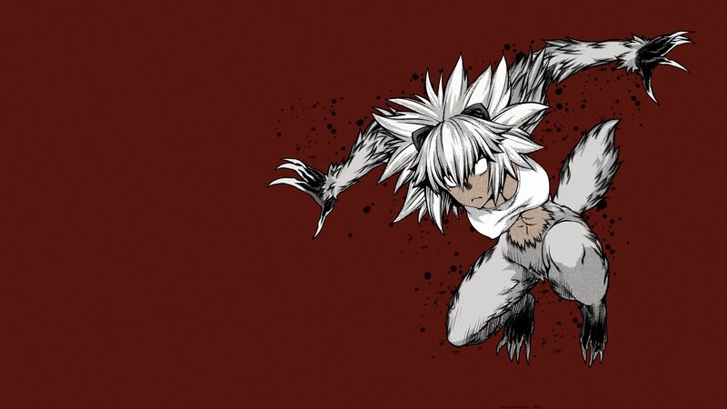 White-haired Wolf-like Character