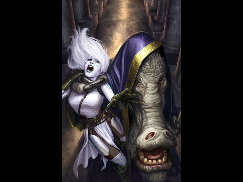 White-haired Woman and Beast