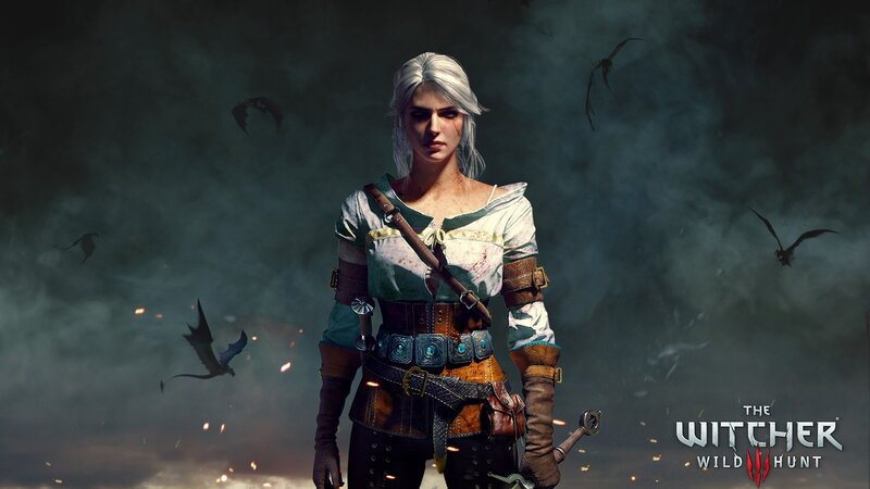 White-haired Woman in Armor — Gray
