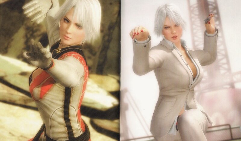 White-haired Woman in Combat Pose