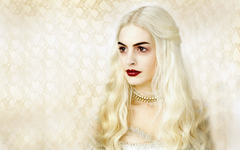 white-haired woman in elegant dress