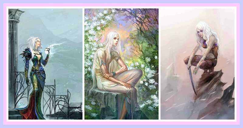 White-haired Woman in Three Scenes