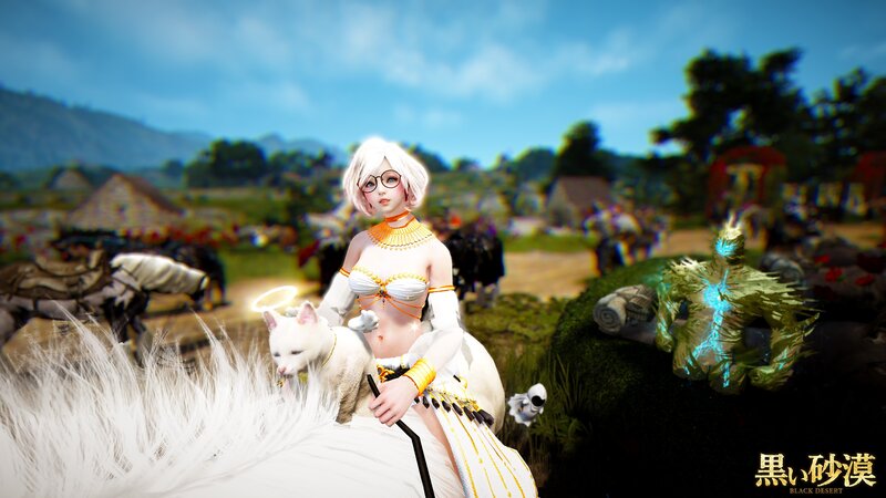 White-haired Woman with Cat
