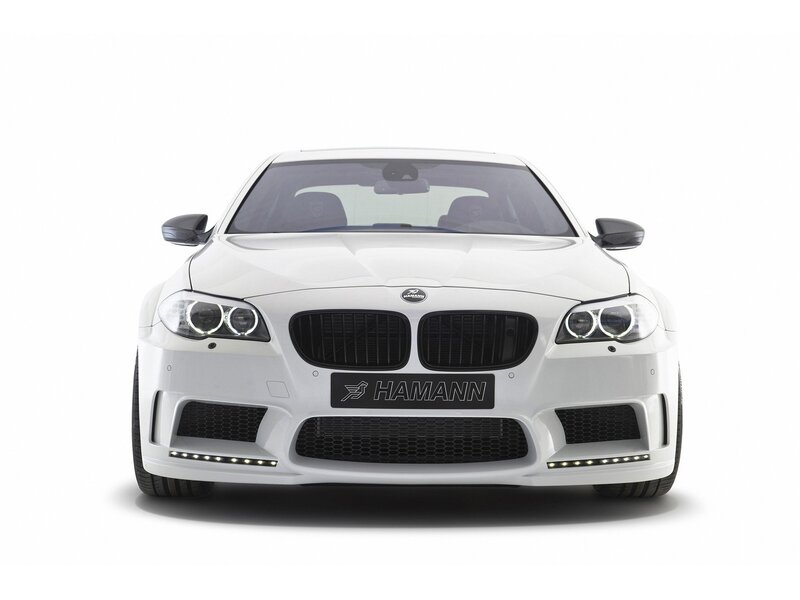 white hamann bmw car