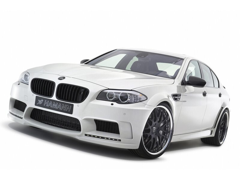 white hamann bmw sedan