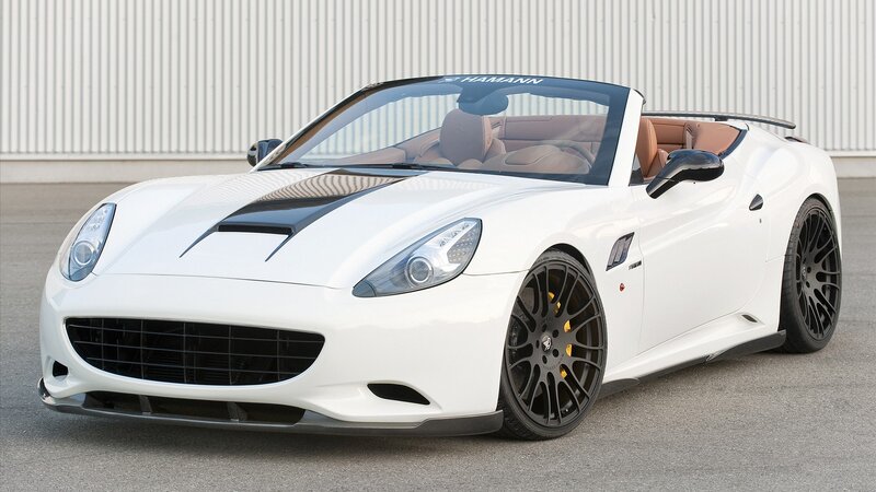 white hamann convertible sports car