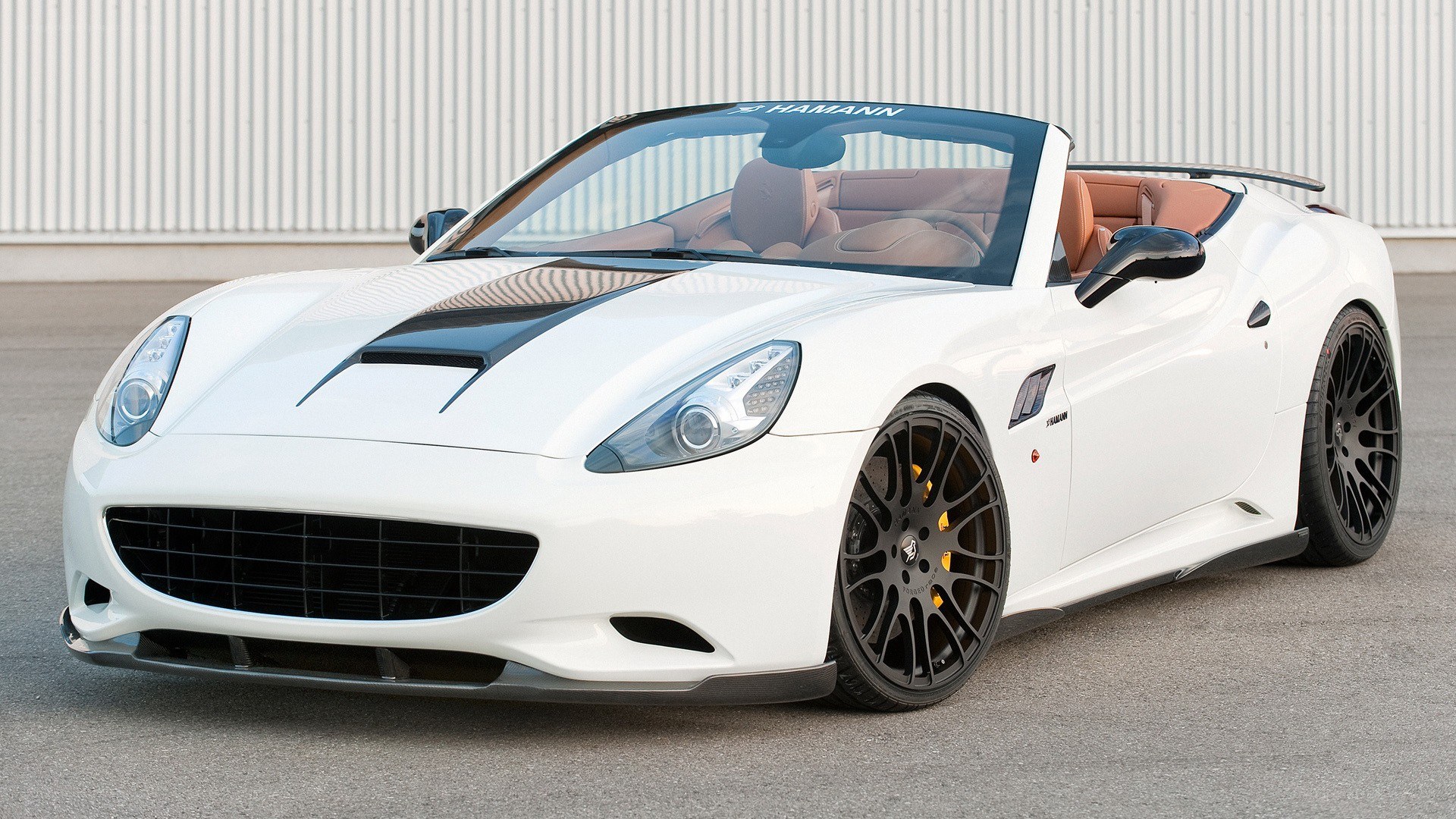 white hamann ferrari convertible