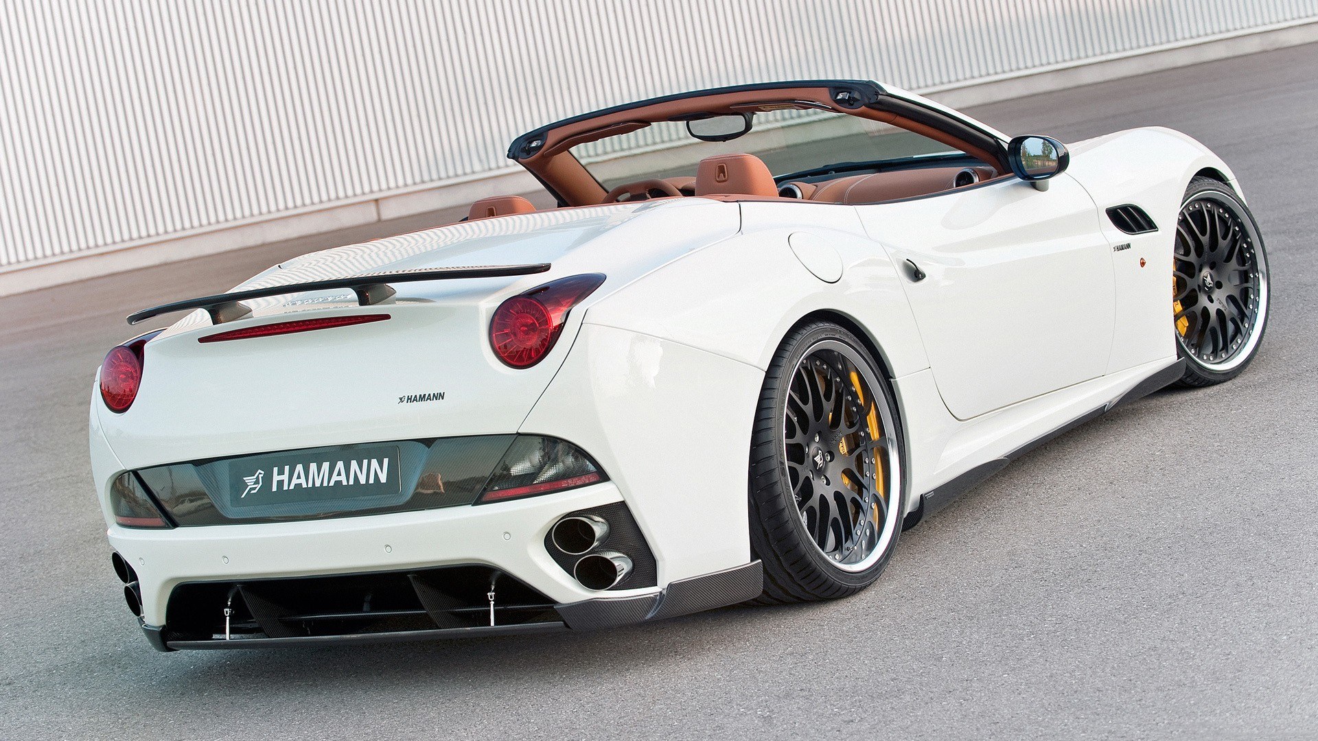 white hamann ferrari convertible